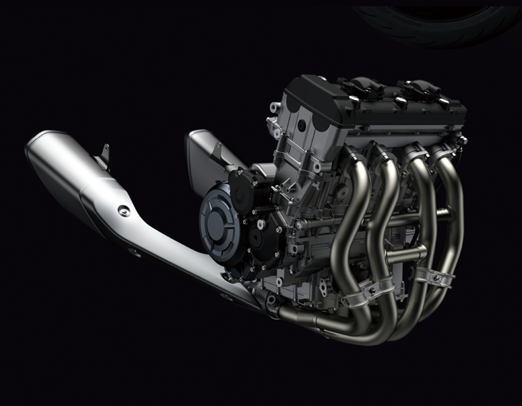1,340cm³ liquid-cooled inline-four engine